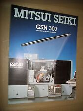 Mitsui Seiki Cncprecision Thread Grinder Gsn 300 Specification