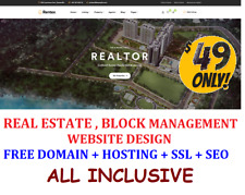 Real Estate Block Management Web Site Design Pages Free Domain Hosting Seo Ssl