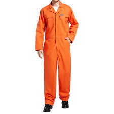 Hisea Mens Long Sleeve Coverall Mechanic Workwear Overall Boilersuit Jumpsuits