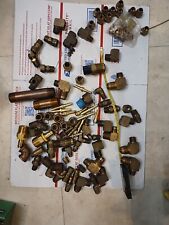 Lot Of 100 Brass Fittings Mostly New