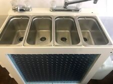 Used Scratch Dent Portable Concession Sink 3 Compartment 1 Hot Water 120v