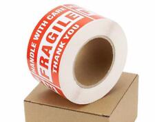 500roll Fragile Stickers 3x5 Handle With Care Thank You Shipping Warning Labels