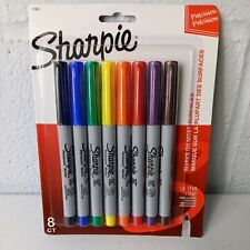 Sharpie 37600 Permanent Markers Ultra Fine Point Classic Colors 8 Count