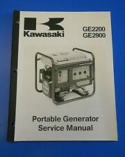 Kawasaki Ge2200 Ge2900 Portable Generator Service Manual 99924-2039-01