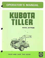 Kubota Tiller Operators Manual For Model At70s