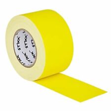 3 X 60 Yard 72mm X 55 M 11 Mil Stikk Yellow Gaffers Tape No Residue Cloth Matte