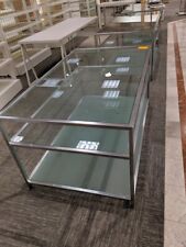 Retail Store Fixture Merchandise Display Glass Table W Shelves 5 X 3 Strong
