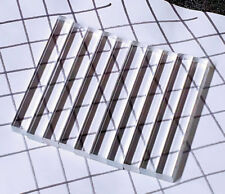 10 Pcs 12 X 12 X 4 Long Square Clear Acrylic Plexiglass Lucite Rod .50 Inch