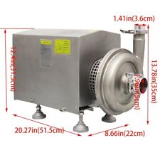 304 Stainless Steel Food Grade Centrifugal Pump Sanitary Beverage 110v 2200w