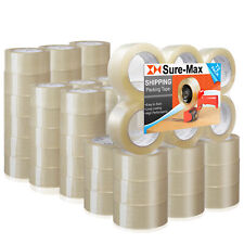 72 Rolls Carton Sealing Clear Packing Tape Box Shipping - 2 Mil 2 X 110 Yards