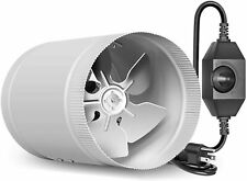 Ipower 468inch Booster Fan Inline Duct Vent Blower Variable Speed Controller