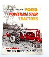 Vintage 1959 Ford Powermaster Tractors Dealer Brochure 4 Plow Power 801 And 901