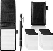 Small Notepad Holder Set Pocket Notebook 3 X 5 Inch With Pen 10 Pieces New