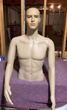 Used Plastic Male Mannequin Upper Torso With Head And Arms For Art Project
