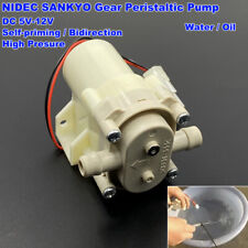 Dc 5v-12v High Pressure Flow Gear Peristaltic Pump Oil Water Self-priming Pump
