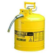 Justrite 7250220 5 Gal. Yellow Steel Type Ii Safety Can For Diesel