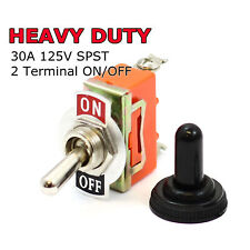 Toggle Switch Onoff Heavy Duty 15a 125v Spst 2 Terminal Car Boat Waterproof Org