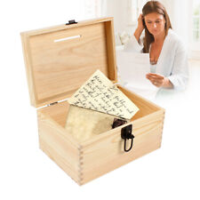 Collection Donation Box Charity Fund-raising Box Suggestion Box Wood Color2 Key