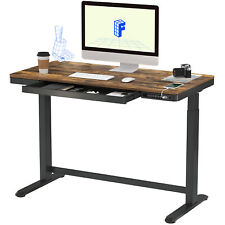 Flexispot 48in Electric Height Adjustable Standing Desk Office Desk With Drawer