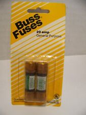 2pk Bussmann Buss 20 Amp 250v One-time Fuse Melamine Tube General Use Bp Non-20