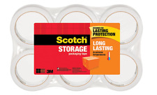 Scotch 3m Storage Packing Tape 6 Rolls Heavy Duty Shipping Packaging Moving Box