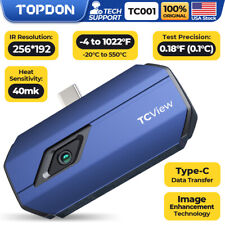 Topdon Tc001 Thermal Camera For Android 256x192 Ir Higher Resolution -20 To 550