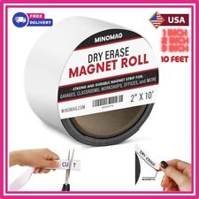 1 2 3 Dry Erase Magnetic Roll Tape Rewritable Dry Erase Strip Whiteboard 25ft