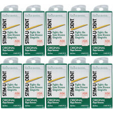 10 Pack The Natural Dentist Stim-u-dent Plaque Removers Mint Flavor 100 Each