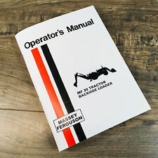 Massey Ferguson Mf 30 Tractor Loader Backhoe Operators Manual Owners Maintenance