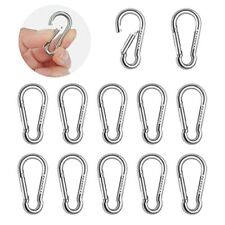 Small Carabiner Clip12 Pcs Mini Carabinerstainless Steel Spring Snap Hooks1.5