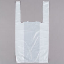 Bags 110 Small 8 X 4 X 15 White T-shirt Plastic Grocery Shopping Bags 0.55 M