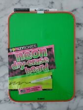 Neon Dry Earse Board 8 X11.5 Dooley Boards W Marker And Mounting Hardware Nip