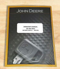 John Deere 332 Skid Steer Loader Owners Operators Manual - Omt205052