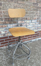 Industrial Vintage Uhl Steel Toledo Drafting Chair Stool Adjustable No Shipping