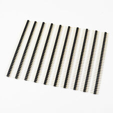 10pcs 2.54mm Male 40 Pins Gold Plated Straight Single Row Round Pin Header Strip