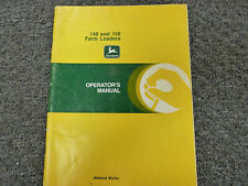 John Deere 148 158 Farm Loader Attachment Owner Operator User Guide Manual