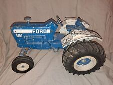 Ford 8600 112 Ertl Blue White Tractor Rare Big Metal Piece