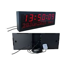 2.3 6-digit Gps Synchronized Clock With Calendar Display Metal Casing