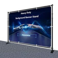 8x10 Heavy-duty Tube Step Repeat Backdrop Adjustable Telescopic Banner Stand