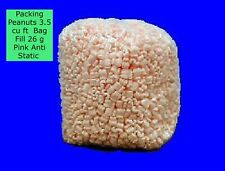 3.5 Cu Ft 1 Bag Pink Fill 26 Gal Packing Peanuts Anti Static Popcorn