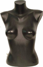 Female Torso Mannequin Form Display Bust Black Color 5010
