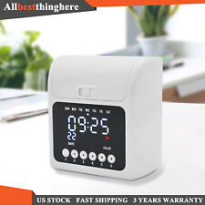 Employee Attendance Punch Time Clock Payroll Recorder Lcd Machine With 50 Cards