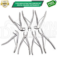 Dental Surgical Tooth Extraction Forceps Pliers For Children 7pcsset Pedo Kit