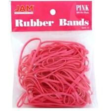 Jam Paper Colorful Rubber Bands - Size 33 - Pink Rubberbands - 100pack