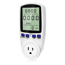 Us Electricity Usage Monitor Plug Power Meter Energy Watt Voltage Amps Meter Lcd