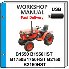 Kubota B1550 B1750 B2150 B1550hst B1750hst Service Repair Workshop Manual Usb