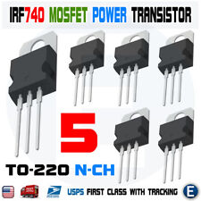 5pcs Irf740 Ir Power Mosfet Transistor N-channel 10a 400v Irf740pbf