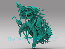 3d Model Stl File For Cnc Router Laser 3d Printer Ghost Pirate