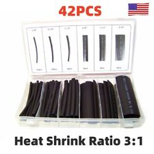 42pcs Heat Shrink Tubing Assortment Marine Wire Cable Sleeve Waterproof