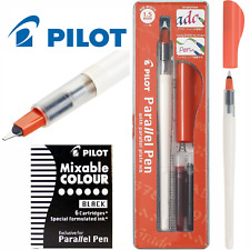 Pilot Parallel Calligraphy Pen 1.5mm Nib - Free Pack Of 6 Black Ink Cartridges